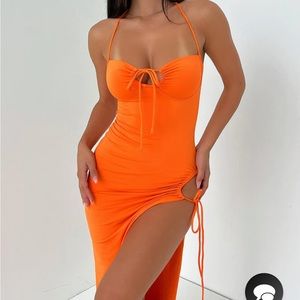 Orange Maxi Dress BRAND NEW w tags